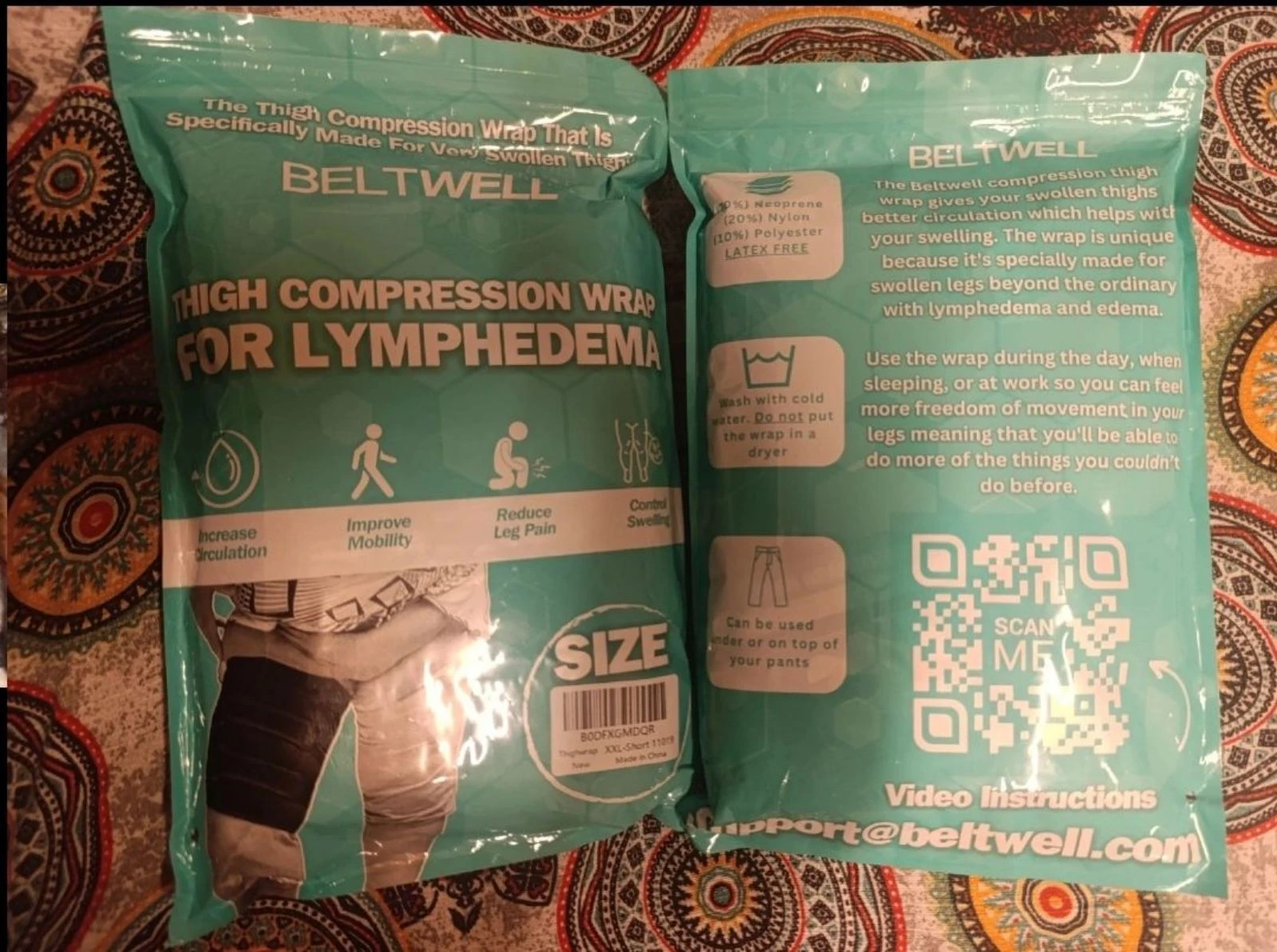 Vendaje compresion Betwell Linfedema 2XL